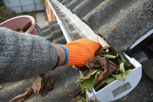 rain-gutter-cleaning-leaves-autumn-hand-roof-137310454